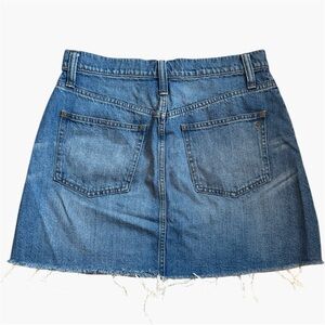 Madewell Rigid Denim A-Line Mini Skirt in Leandra Wash 29